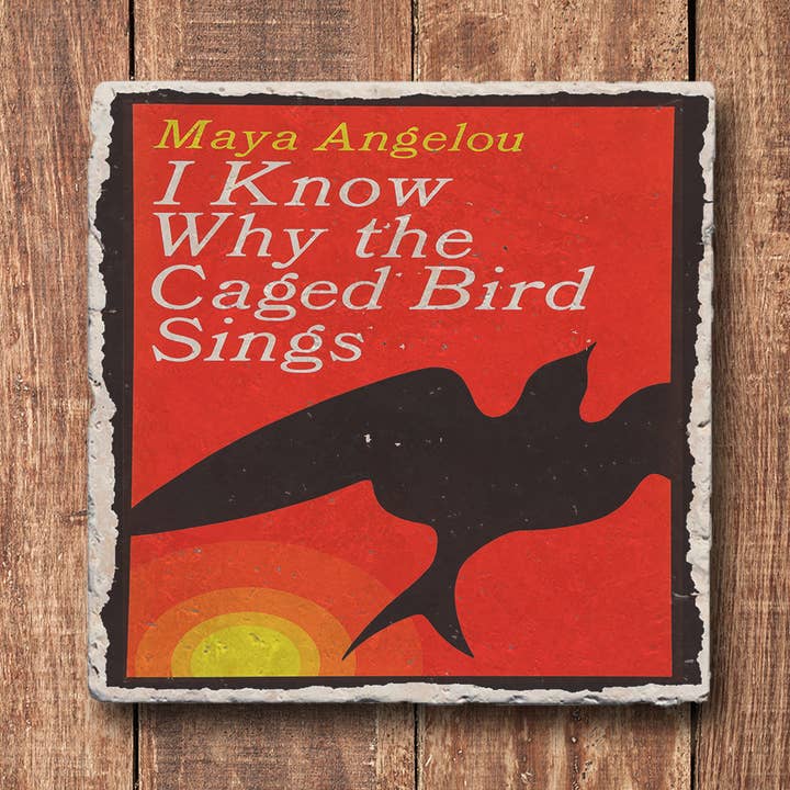 Classic Book Coaster - I Know Why the Caged Bird Sings for wholesale by Black Angel Designs