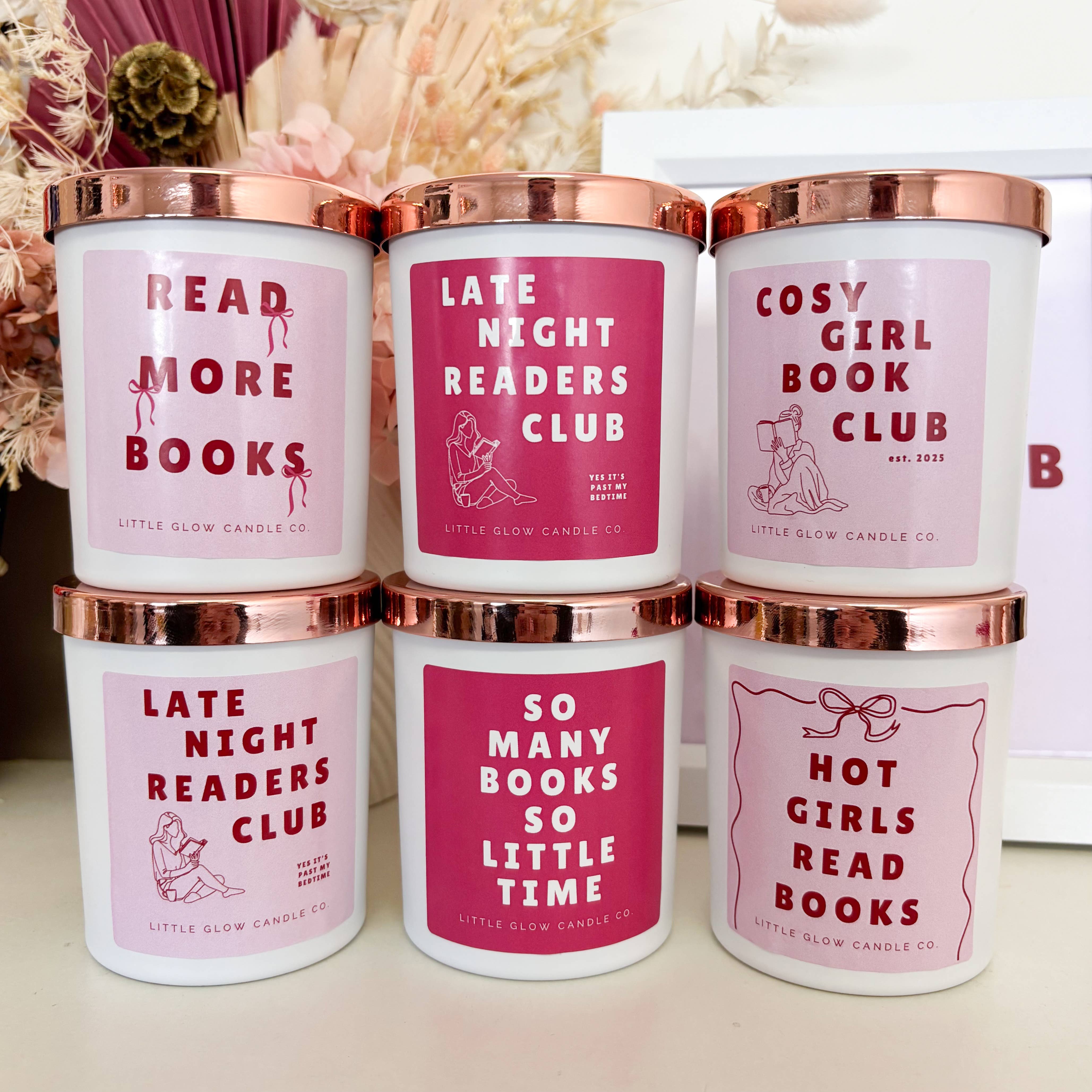 Little Glow Candle Co. - Wholesale Jar/Filled Candle - Book Lovers Candle Collection2