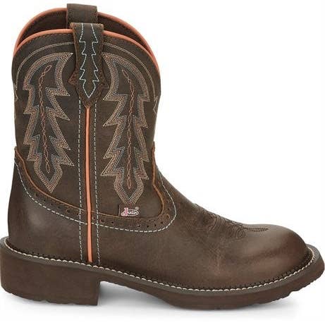 Justin Gypsy® Women's Lyla Round Toe Bay Brown Western Boot for wholesale by JPC Equestrian
