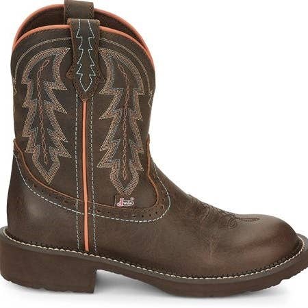 JPC Equestrian - Vente Bottes de cowboy – femme - Botte western brune à bout rond Justin Gypsy® Lyla Bay pour femmes1