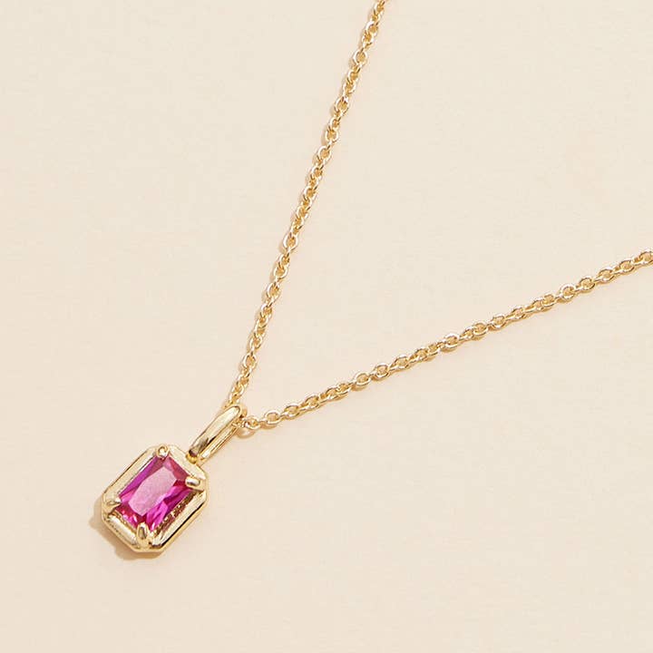 Sensibling Corp. - Wholesale Pendant/Charm Necklace - 12PCS - Assorted Birthstone Glass Charm Pendant Necklaces
1