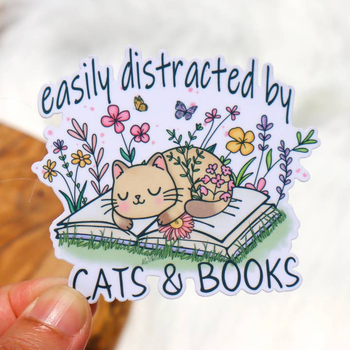 Autocollant pour chat - Autocollant pour livre - Cadeau pour elle - Joli décor Kindle pour la vente par Me Stickers