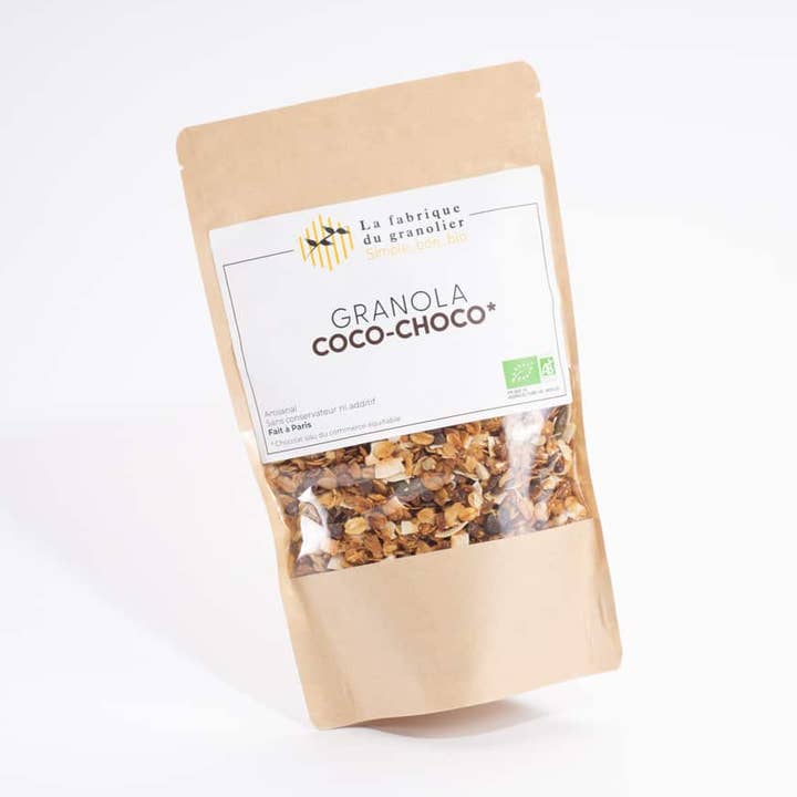 Organic Coco-Choco Granola Bag for wholesale by La Fabrique du Granolier