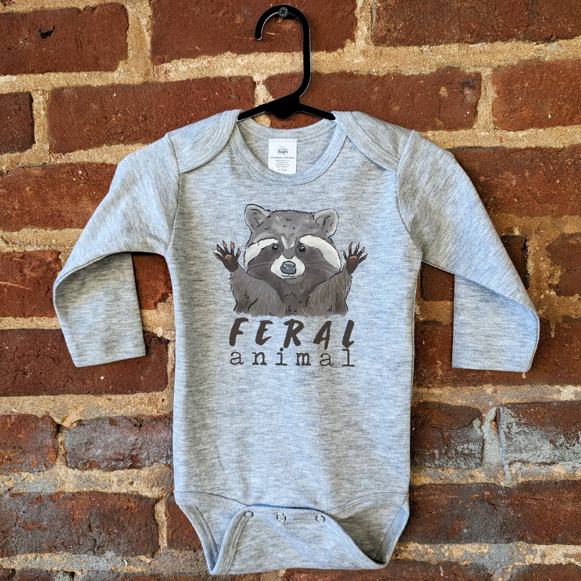 Barefoot Baby - Venta al por mayor Body sin pies - Bebés - Ropa para bebé niño Woodland Raccoon Outdoor «Feral Animal»9