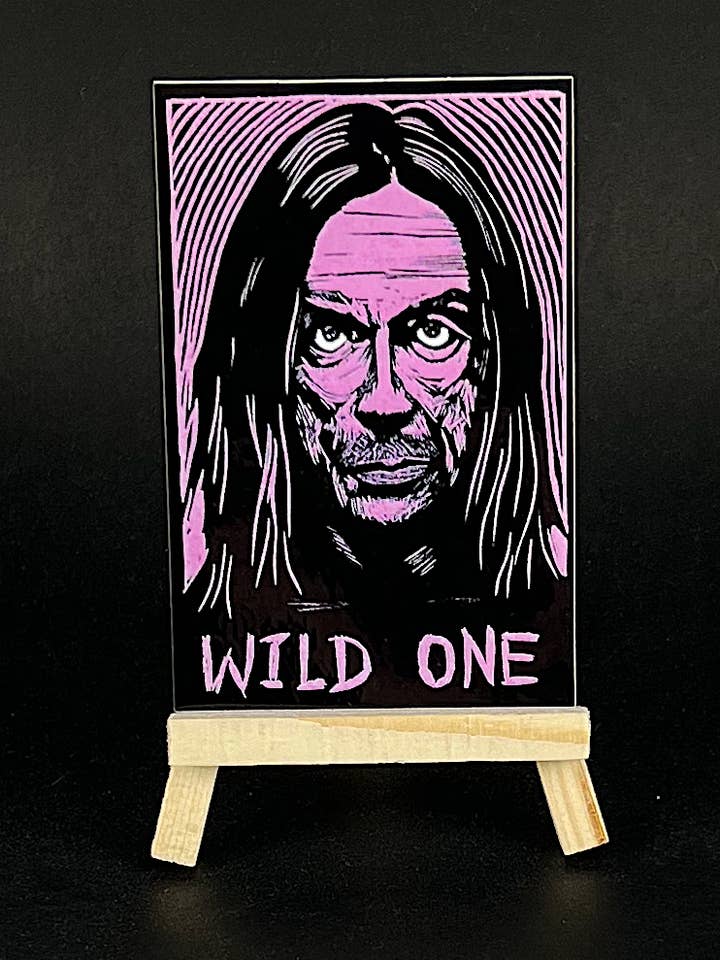 Iggy Pop (Wild One) - sticker for wholesale by Pixel Palmer