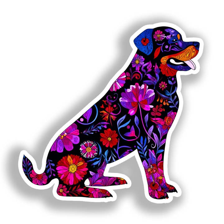 Rottweiler Hond Sticker # A018198 voor wholesale door Yoonek Graphics