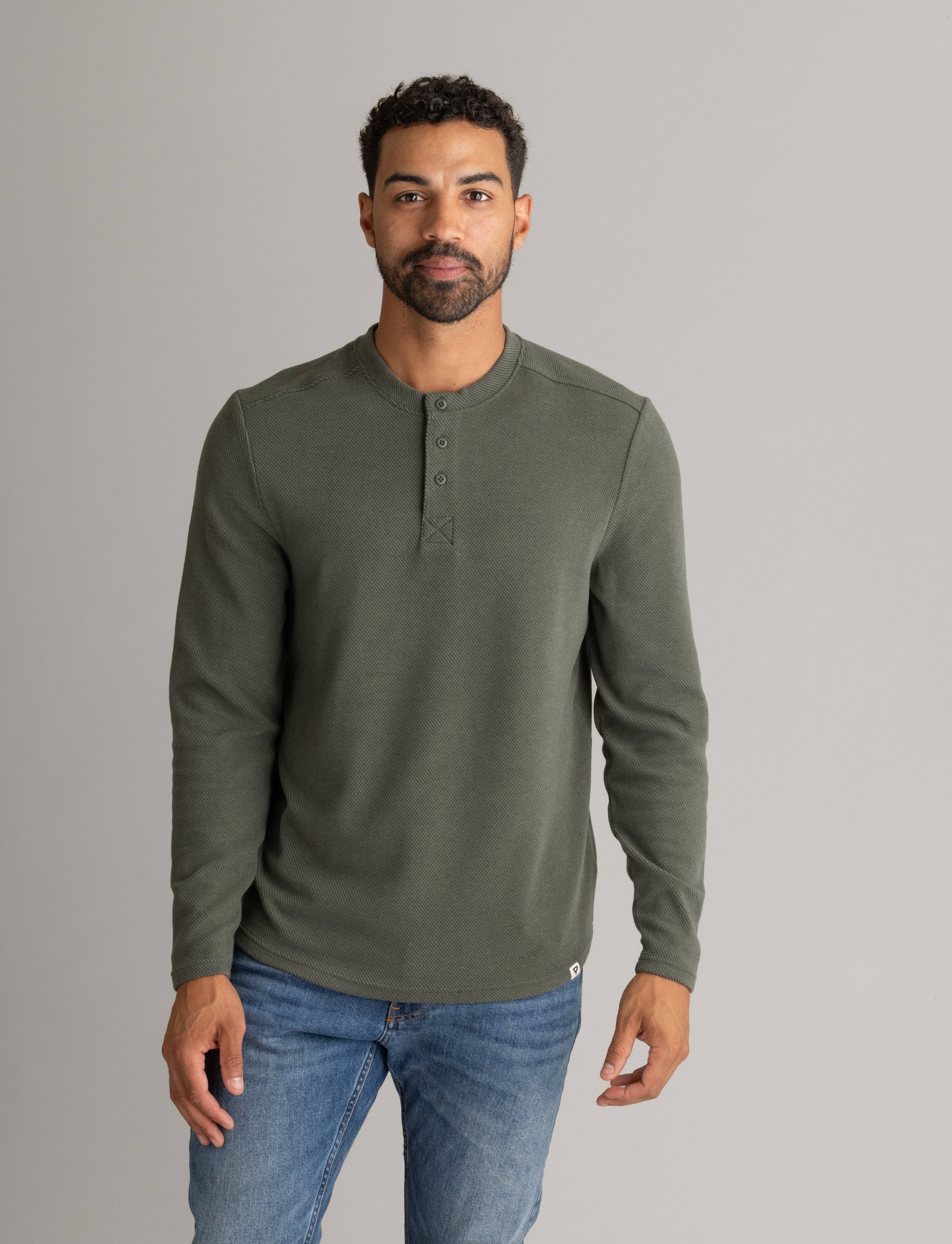 LIV Outdoor - Wholesale T-Shirt - Men's - Men's Lichen Stretch Flannel Henley5