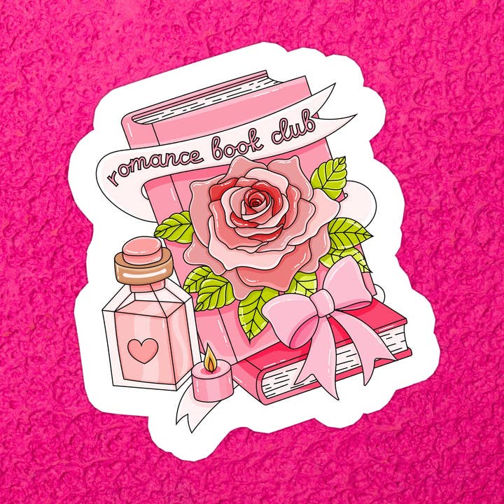 Book Bookish Books Smut Romance Waterproof Vinyl Sticker for wholesale by Stickers+ X Ashley Bexar