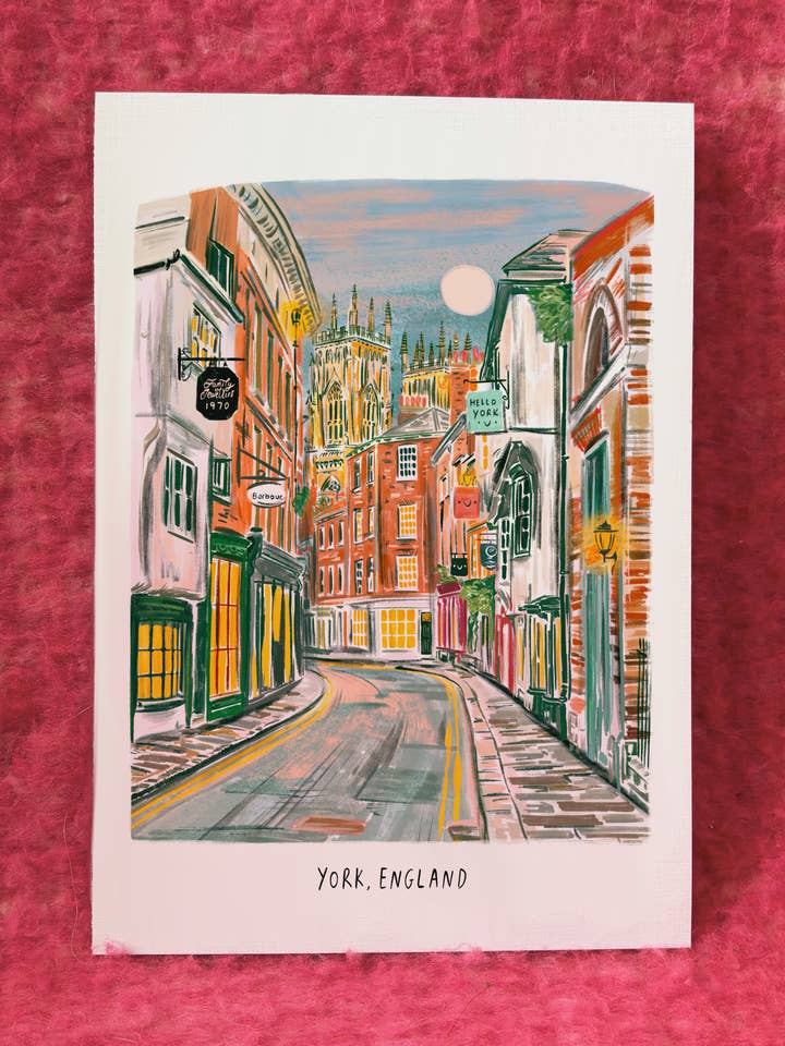 York, England Print for wholesale by Modge Design Studio