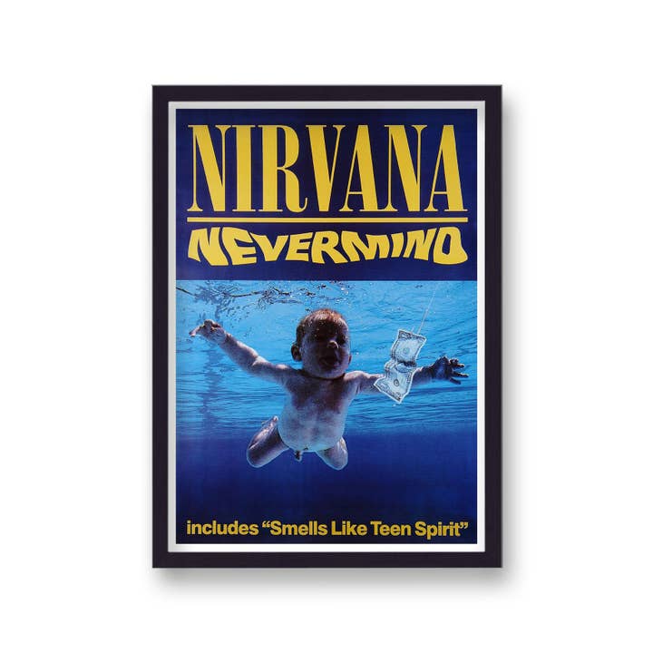 Gallery Print and Art – Poster por atacado – Nirvana NEVERMIND Album Vintage Poster Publicitário