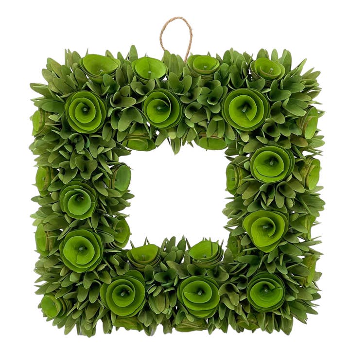 Galt International Company - Wholesale Wreath - Square Woodchip Wreath 19"