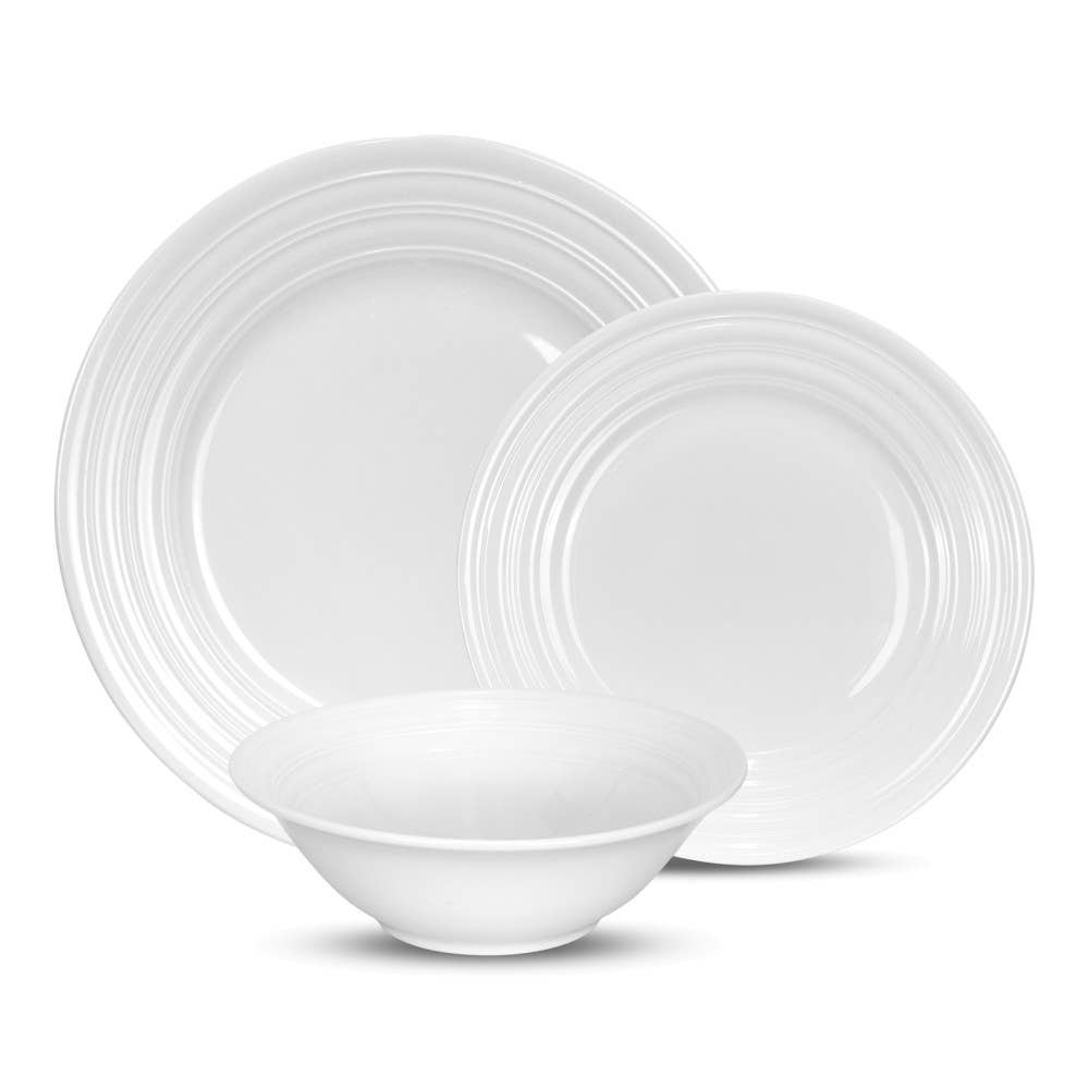 TABLESETTERS LIMITED - Vente Service à vaisselle - Service de vaisselle Bianco Stripe 12 pièces, pour 4 personnes1