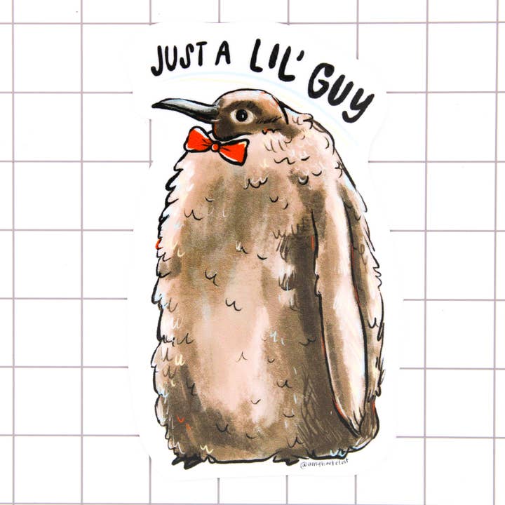 Autocolante em Vinil Pesto the Penguin por atacado de Amy Hartelust Art and Illustration