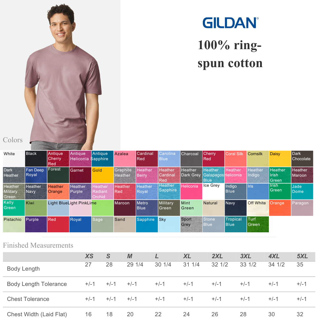 MYES BULK APPAREL - Wholesale T-Shirt - Men's - Gildan 64000 Softstyle Tee – Unisex Lightweight Comfort 2
