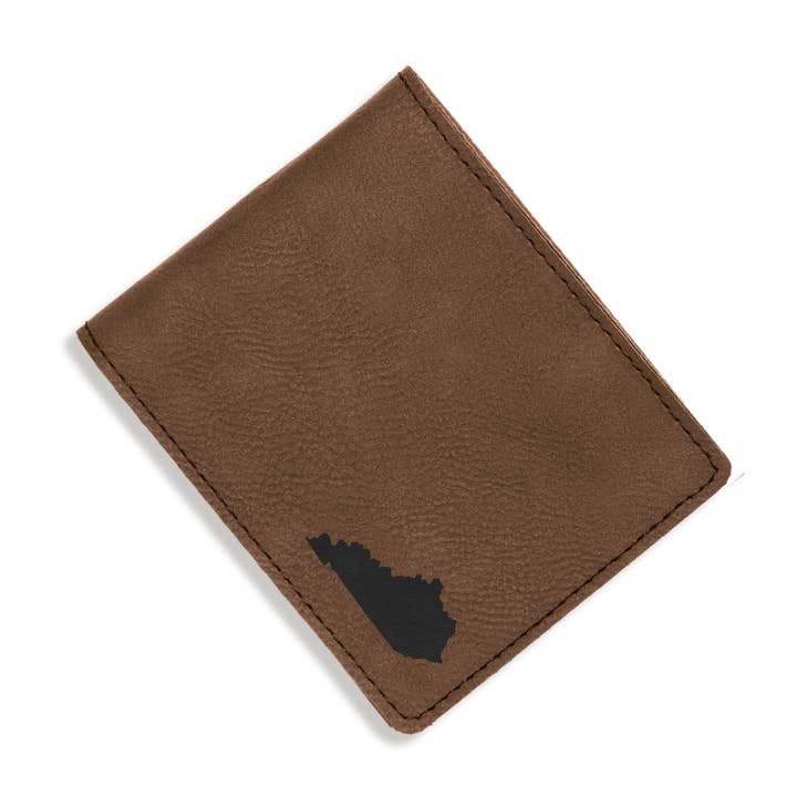 Kentucky State Dark Brown Bi-Fold Wallet for wholesale by Viv&Lou