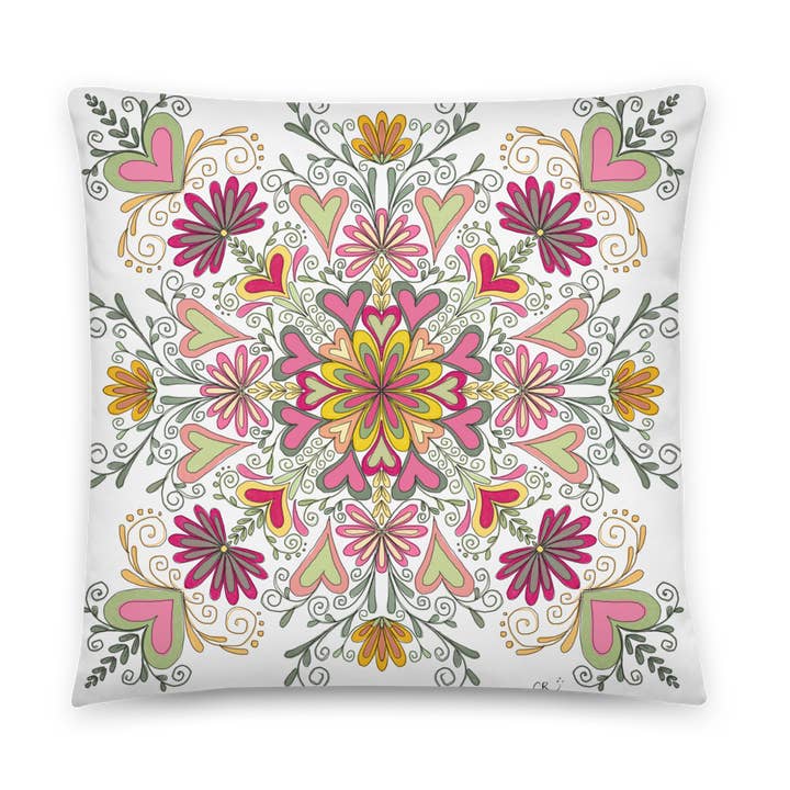 Summer Mandala Pillow for wholesale by Printed Hugs