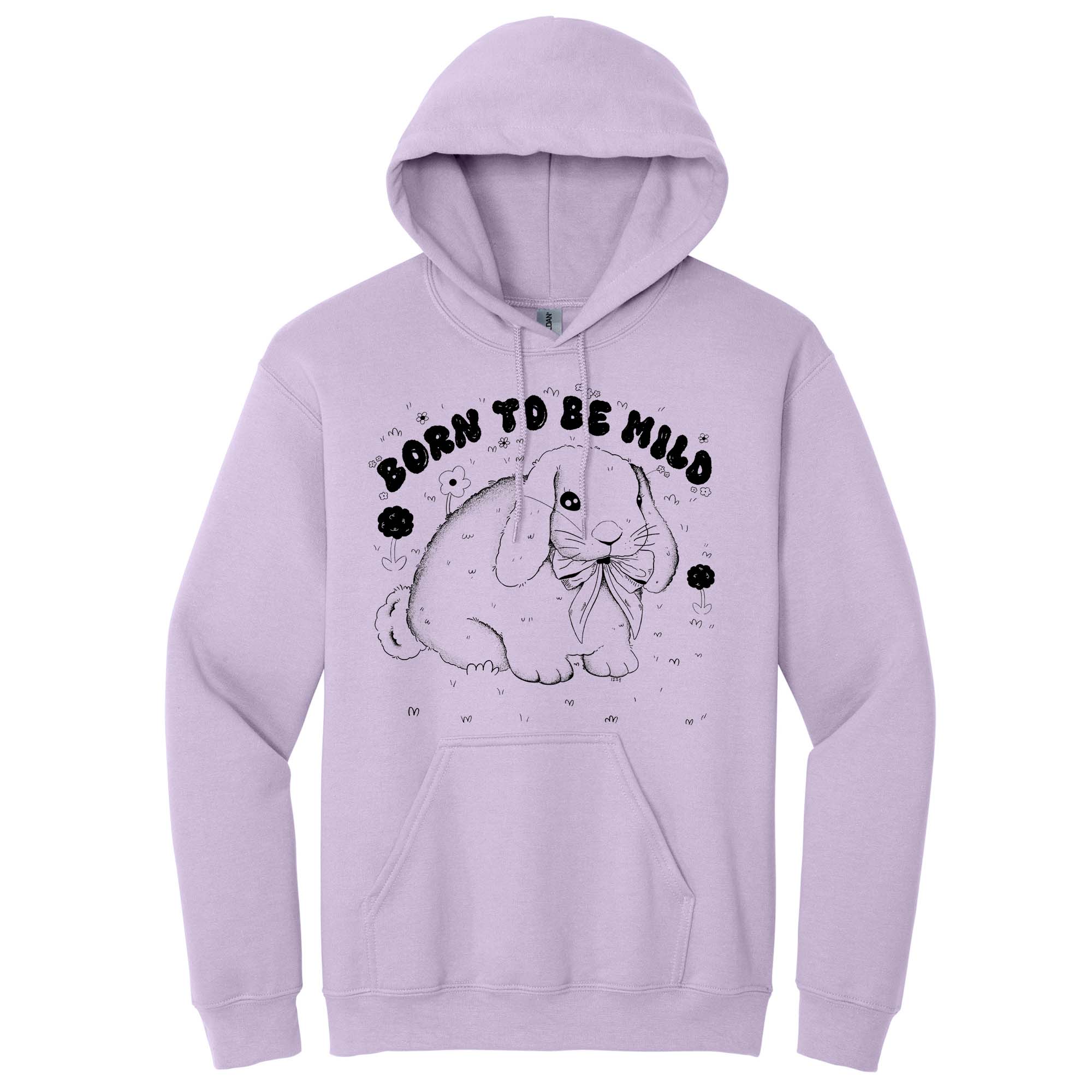 The Funnel Cake Tree – wholesale Hoodie – Women's – Retro Born to Be Mild Hand Drawn - Tie Dye or Solid Hoodie6