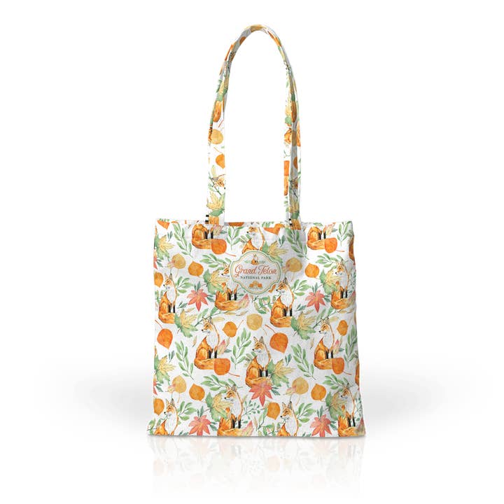 Customizable Poly 4CP Bestie Tote: Tangerine Aspen Fox for wholesale by Matrix