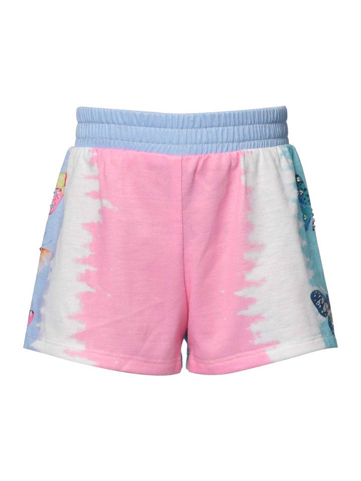 Rose Multi Short imprimé papillon en vente sur Faire