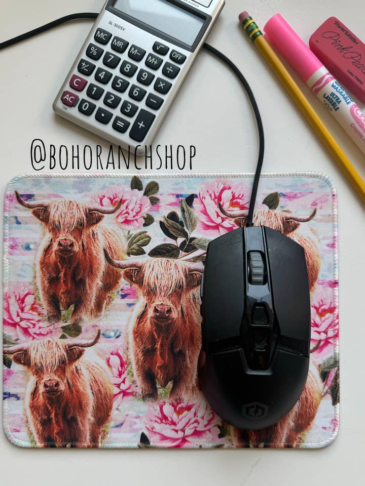 Western Desk Office Tech Mouse Pad for wholesale by Boho Ranch Shop