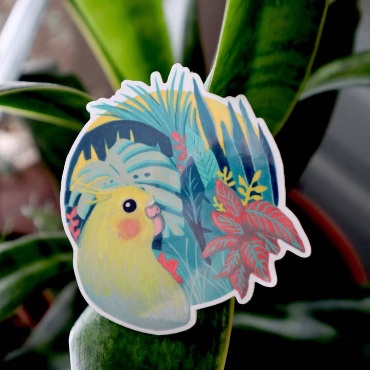 Jungle calopsitte pour la vente par Newspaper Balloon