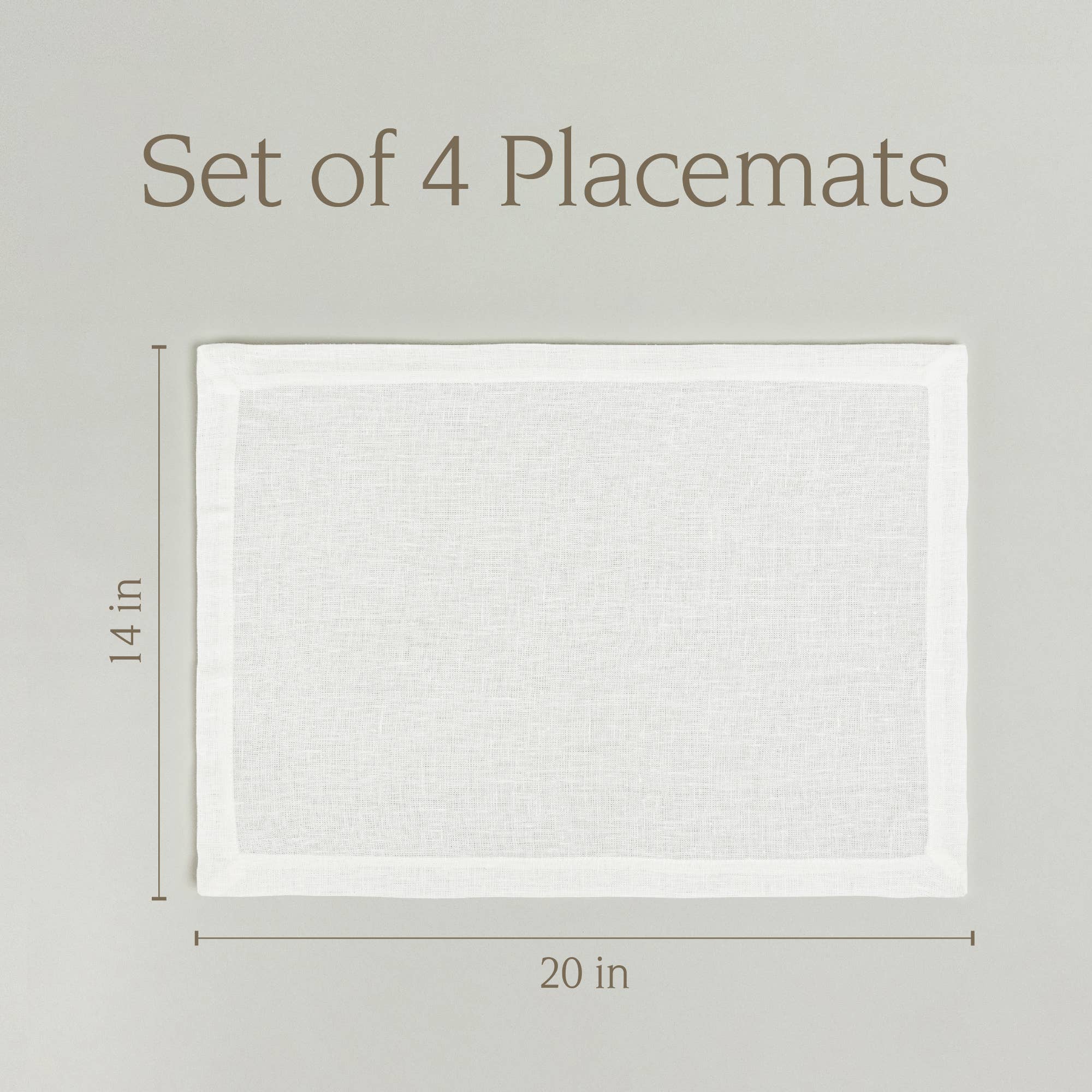 over&back - Wholesale Placemat - 100% Linen Woven Placemats – Perfect For Fall – Set of 44