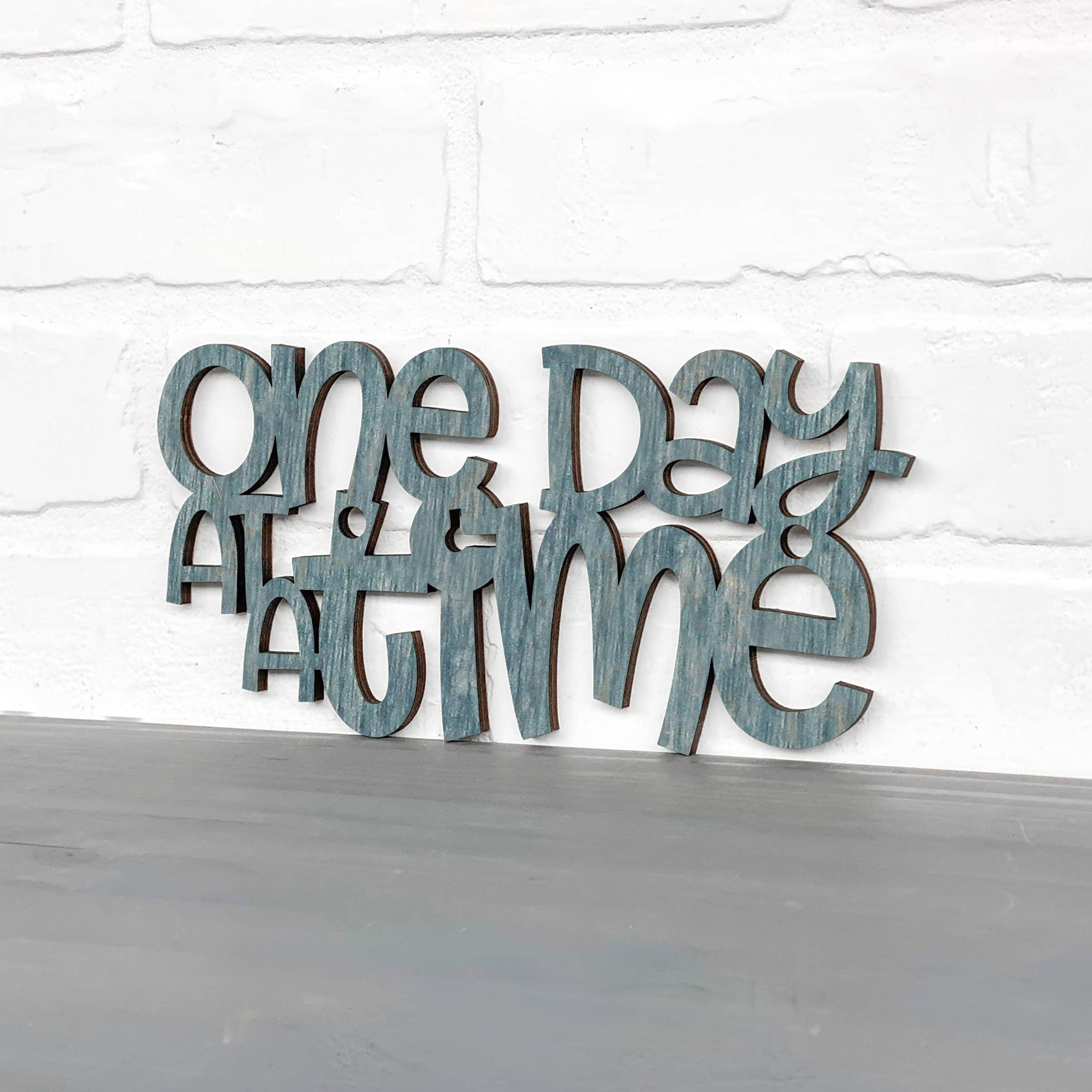 Spunky Fluff - Wholesale Wall Sign - One Day At A Time, Alcohol Recovery Inspirational Wall Art16