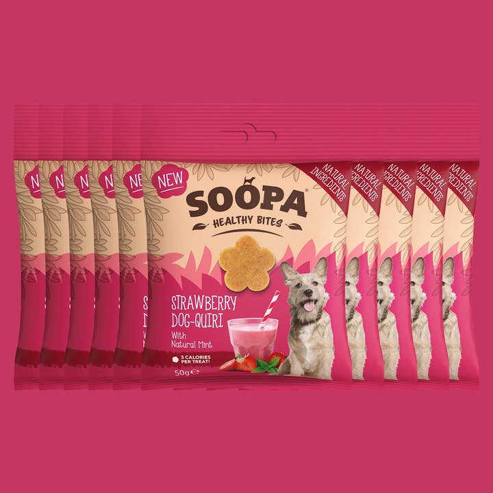 Soopa Europe - Wholesale Pet Treats - Dog - Strawberry Dog-Quiri Dog Treats