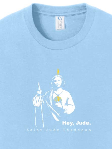 Sock Religious - Wholesale Screen Printed T-Shirt - Kids - Hey, Jude. - St. Jude - Youth T-Shirt7