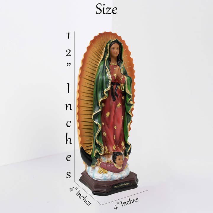 mrcjsales - Wholesale Sculpture - Our Lady of Guadalupe Statue, 8, 12, 16, 24 Inches, Resin, 4