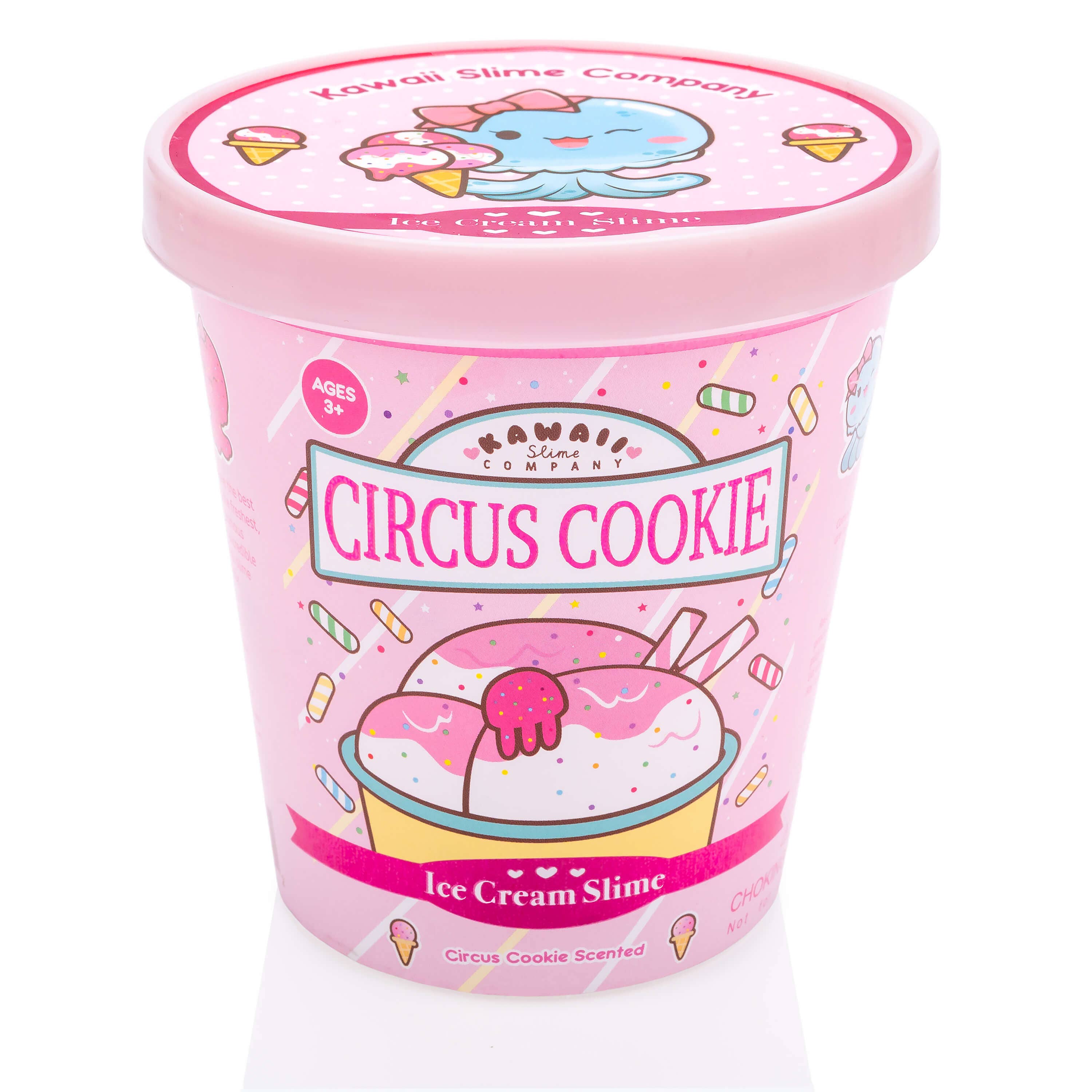 Kawaii Slime Company – wholesale Putty/slime – Child – Circus Cookie Scented Ice Cream Pint Slime (5pcs/case)8