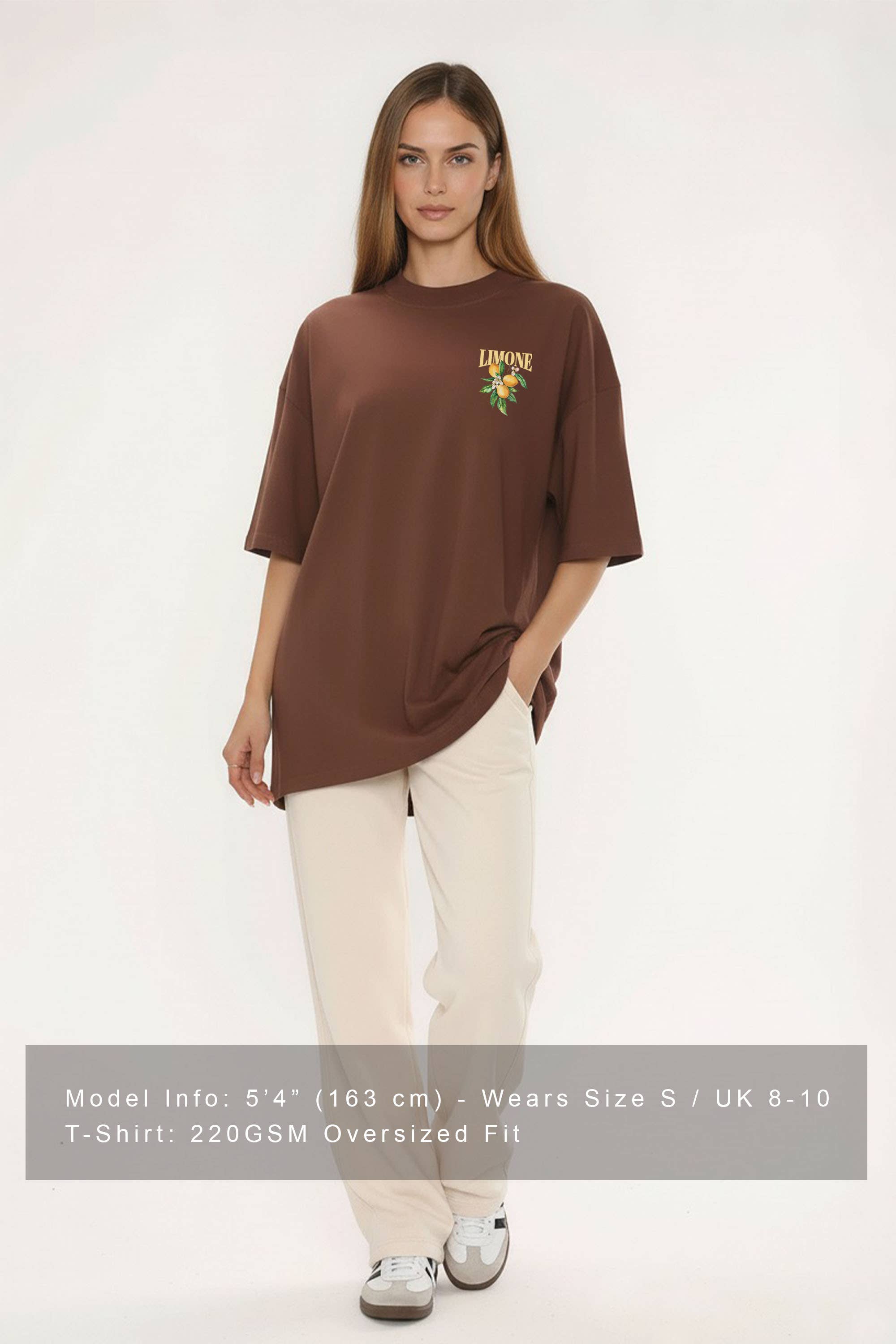 Missi Clothing – wholesale Tunic – Women’s – Women Oversized T-Shirt In Limone Rise Print 11