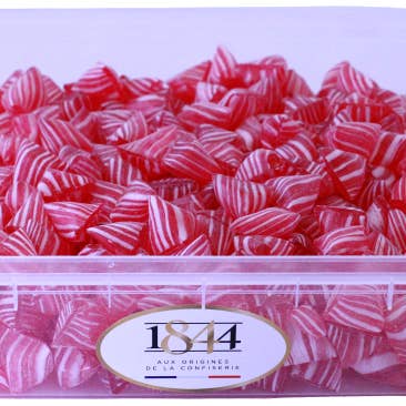 Confiserie 1844 - Vente Bonbons durs - Berlingots de Carpentras Fraise - 1Kg