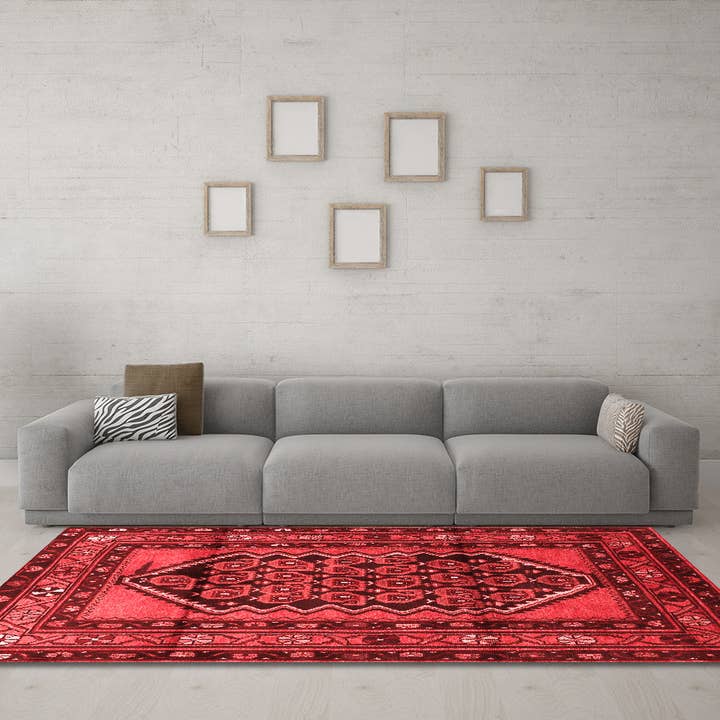 Machine Washable Persian Red Traditional Area Rugs for wholesale by Ahgly