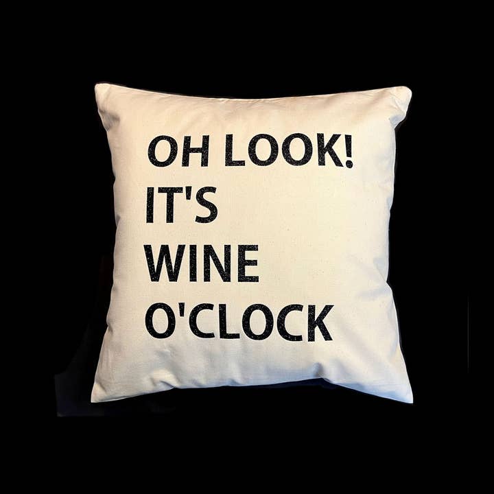 Oh Look It'S Wine O'Clock Cushion / / Personalised / Square for wholesale by HoT Creative