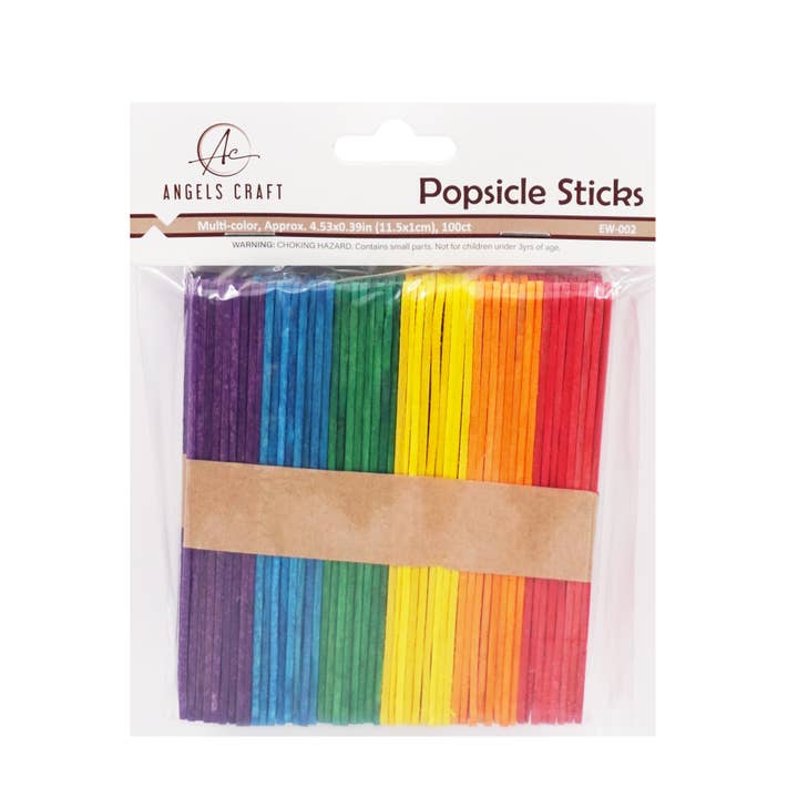 Angels Craft - Wholesale Craft Supplies - Craft Sticks, 4.5in. 100-ct (color options available)1