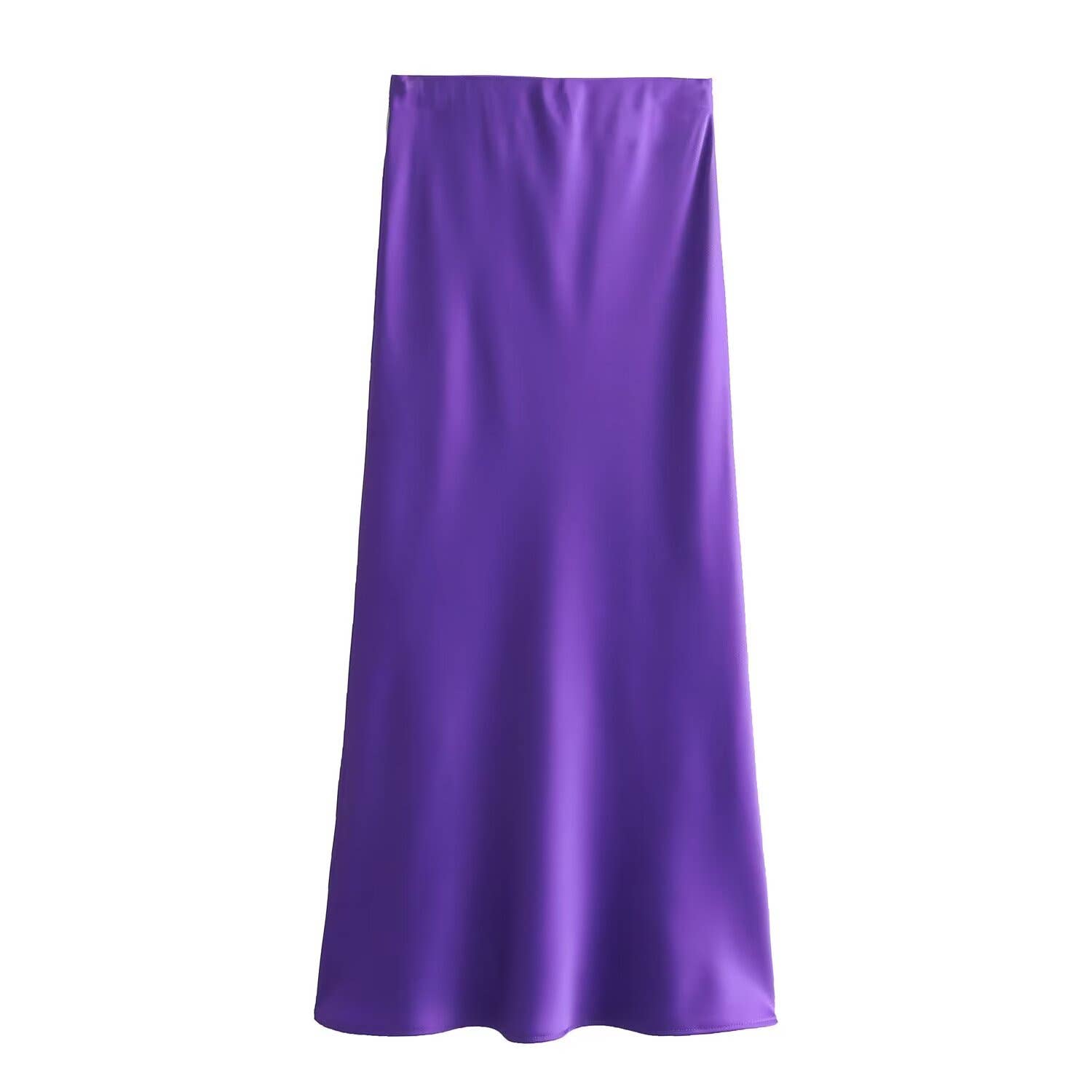 HIDDENBRAND - Wholesale Skirt - Women's - Office satin midi skirt 27 colors18