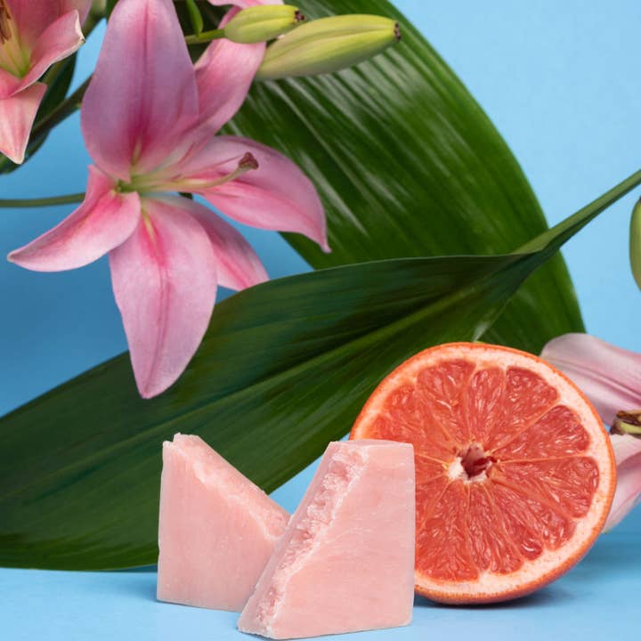 Earth Harbor Naturals - Wholesale Facial Cleanser - ROSE BAY Facial Soap Cleanser: Pink Sea Clay + Coconut Oil