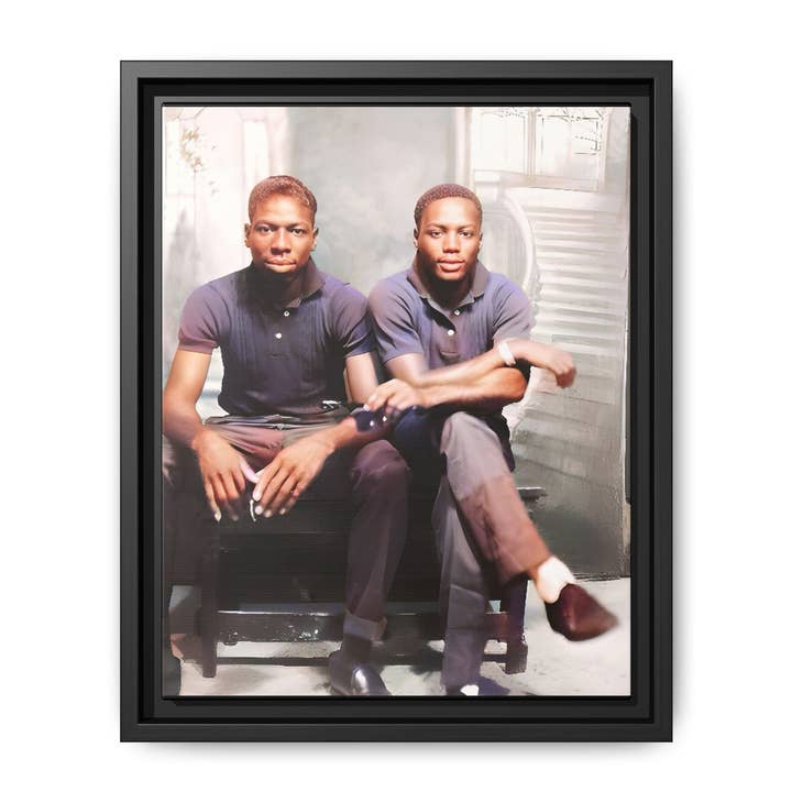 paire 044 | Framed Vintage Photo - Matte Canvas for wholesale by Walt & Pete