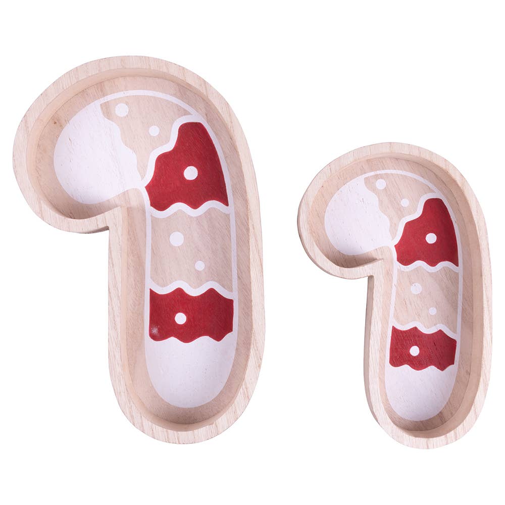 VdE Tivoli 1996 - Wholesale Ornament Set - CANDY XMAS SET 2 WOODEN TRAYS0