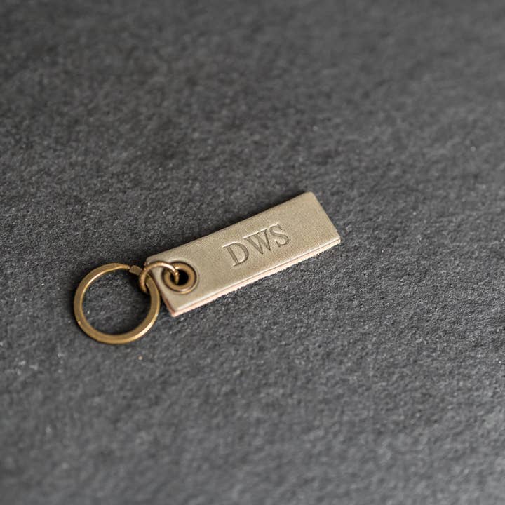 Ox & Pine - Wholesale Keychain – Unisex - Extended Rectangle Leather Keyring | Personalized Premium Leather Keychain | Custom Key Fob | Leather Gift Handmade in the USA8