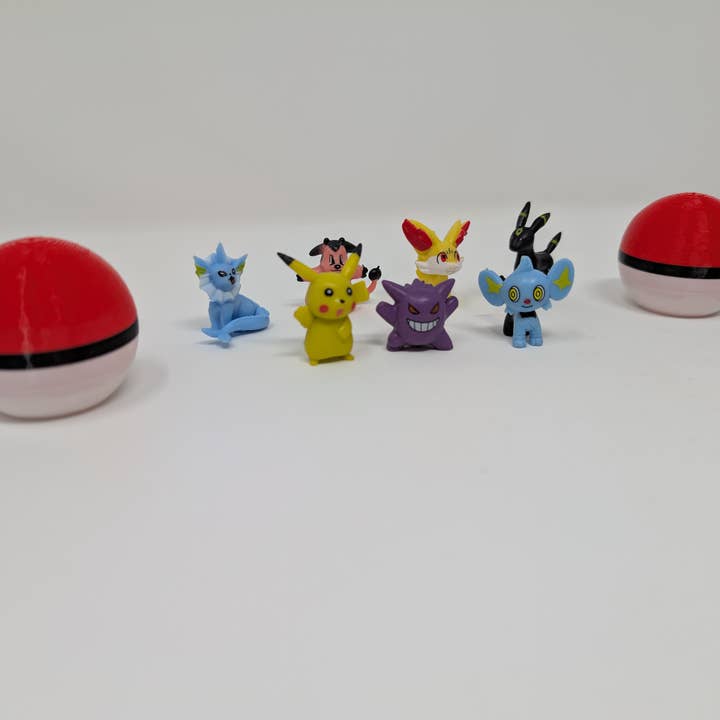 Giant Turtle Creations - Wholesale Figurine Toy - Kids - Mystery Pokemon Figuirines - Crackable Pokeballs - Stocking