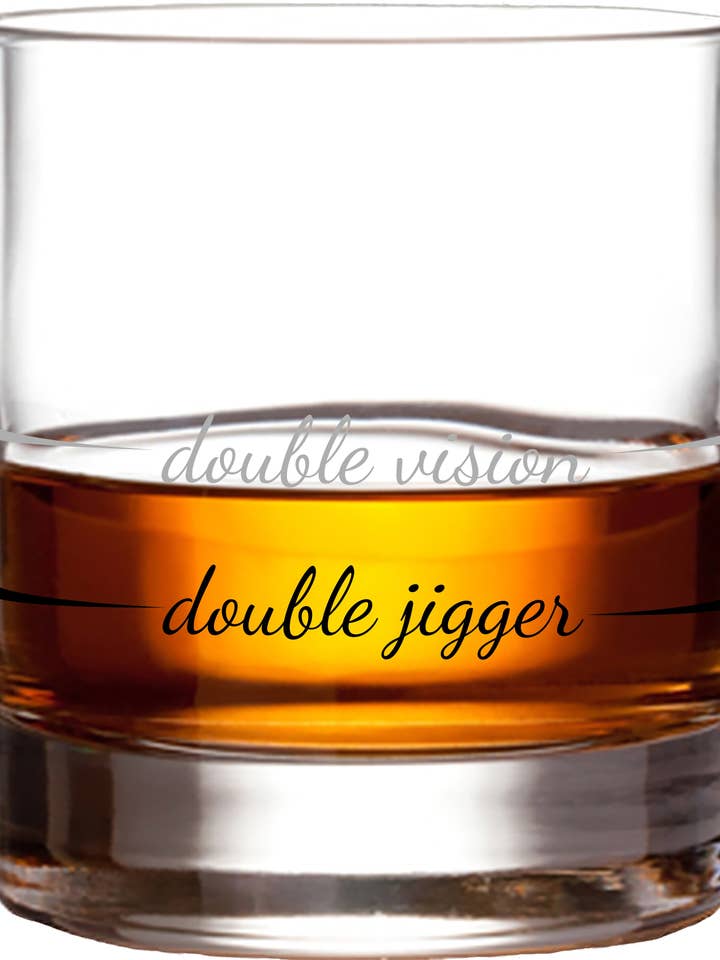 Whiskey Bourbon Glass | Double Jigger / Double Vision for wholesale by Pourtions Just Right