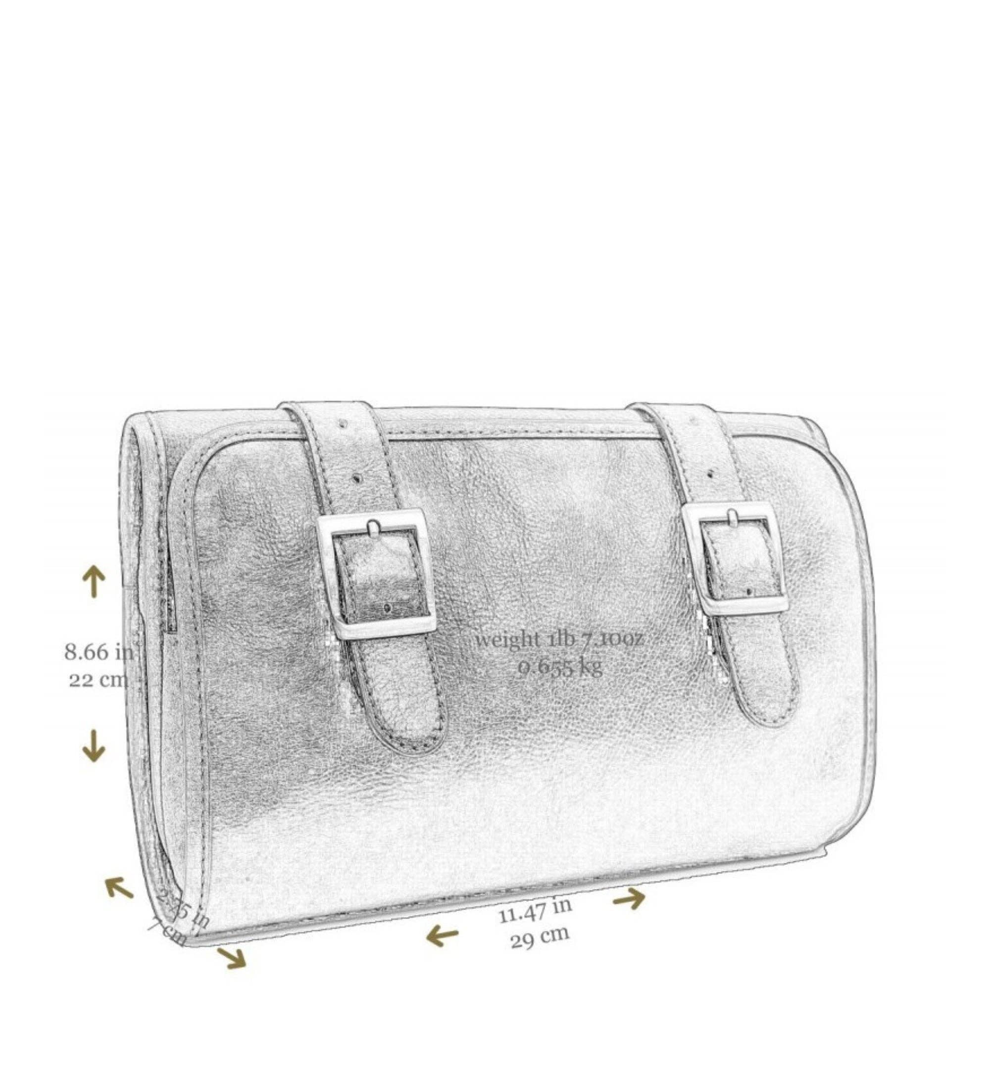 Black Leather Hanging Wash Bag Toiletry Bag - Dracula for wholesale on Faire7