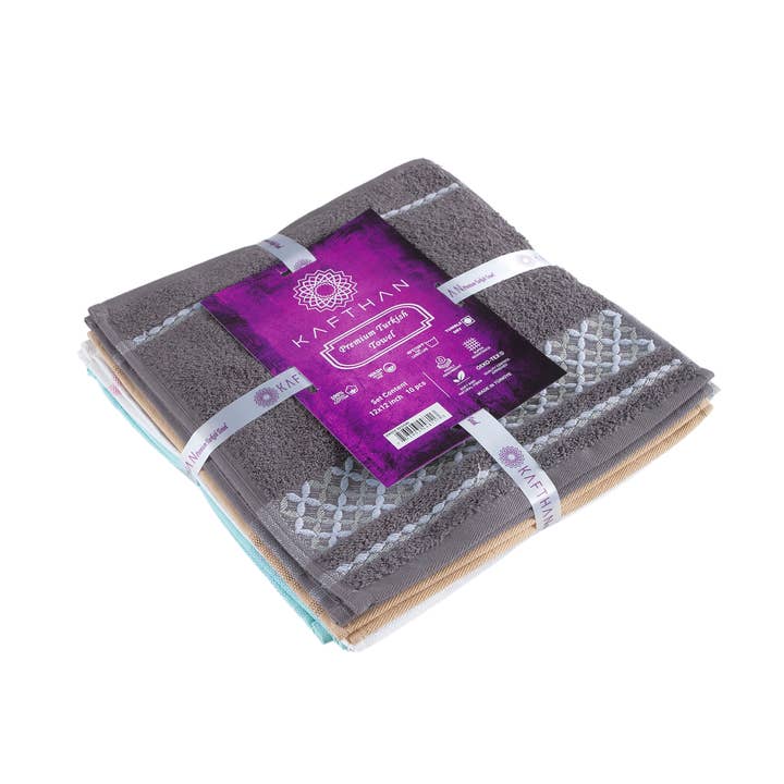 KAFTHAN - Wholesale Towel Set - Christmas & Holiday Gift Cotton Washcloth Set of 103