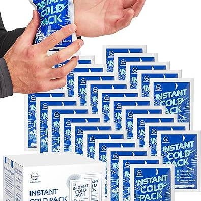 Instant Ice Cold Pack (6” x 4.5”) - 25 Packs Disposable for wholesale by AllSett Health