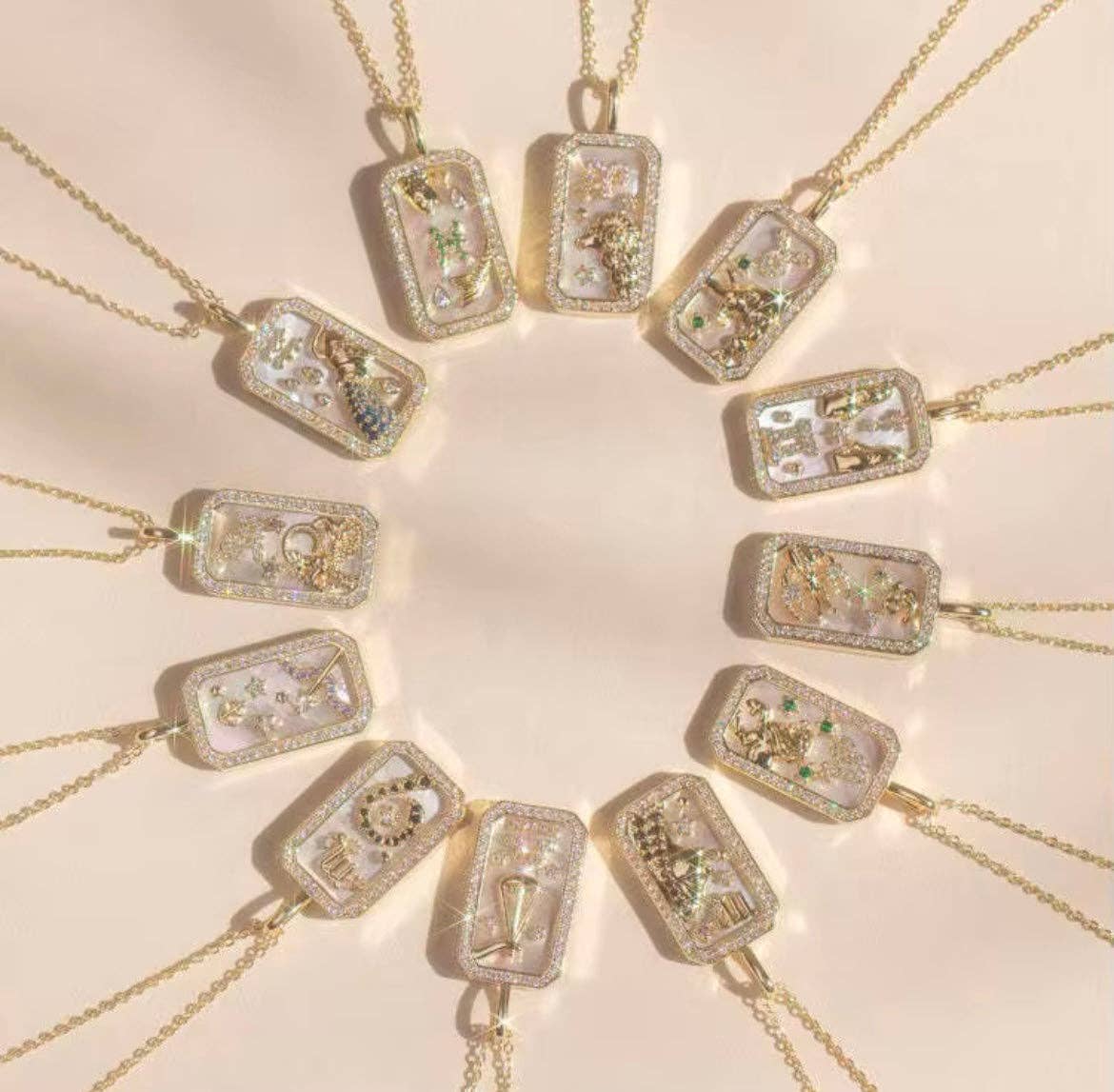 Curated By Suarez - Wholesale Pendant/Charm Necklace - Zodiac Necklace2