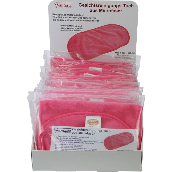 Fantasia R. Espig KG - Vendita all'ingrosso Struccanti - Display con 12 x panni in microfibra per la pulizia del viso