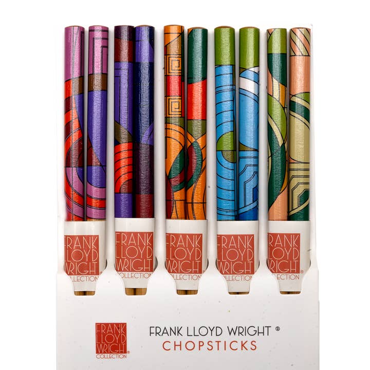 Urban Tokyo - Wholesale Chopsticks - 5 Piece Chopsticks Set Frank Lloyd Wright Max Hoffman w/ Gift Box (10/100)0