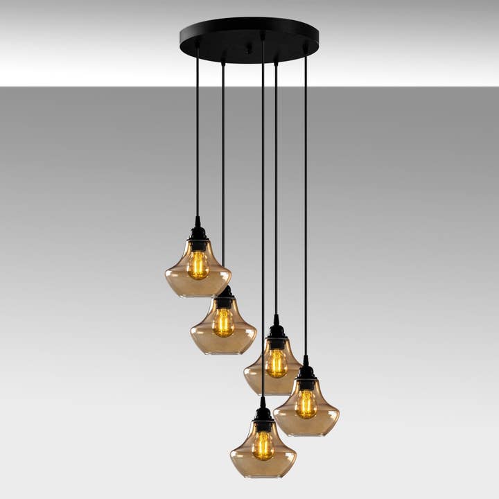 STUDIO BYLAMP – wholesale Chandelier/hanging light – Gold GL 054 Glass Pendant Lighting2